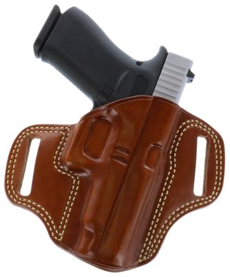 Galco Combat Master OWB Holster for Browning Hi-Power/Springfield SA-35/Girsan MC P35/Match, Right Hand, Tan, Leather