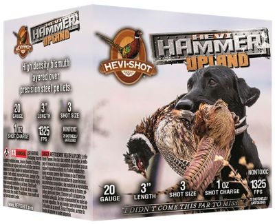 HEVI-Shot 20-Gauge HEVI-Hammer Upland Non-Toxic 3-Shot Shotgun Shells, 3 in., 1 oz., 25 Rounds