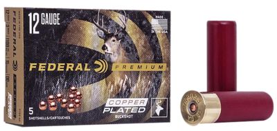 Federal 12-Gauge Premium Buckshot Shotgun Shells, 00, 3 in., 1-7/8 oz., 5 Rounds