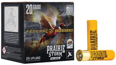 Federal 20-Gauge Premium Prairie Storm FS 6-Shot Shotgun Shells, 3 in., 1-1/4 oz., 25 Rounds