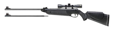 Beeman .22 Caliber Black Club Spring Piston Air Rifle with 4x32mm Scope, Black