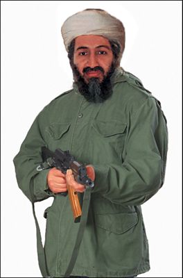 Action Target Military Terrorist Photo Bin Laden Heavy Paper Hanging Shooting Targets, 24 in. x 38 in., Multicolor, 100-Pack