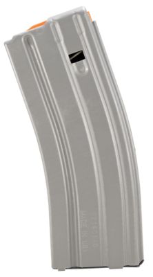 DuraMag Speed 30 Round 223 Rem/300 Blackout/5.56x45mm NATO Magazine for AR-15, Gray w/ Orange Follower, Detachable