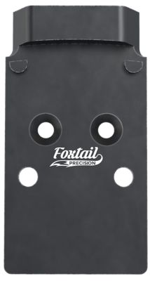 Foxtail Precision Red Dot Adapter Plate for Optics-Ready Pistol for CZ P10, Black Anodized, 7075 Aluminum