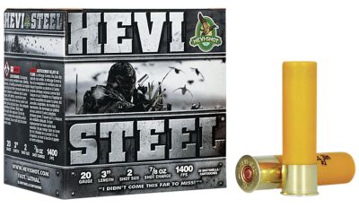 HEVI-Shot 20-Gauge HEVI-Steel 2-Shot Shotgun Shells, 3 in., 7/8 oz., 25 Rounds