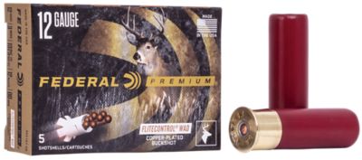 Federal 12-Gauge Premium Vital-Shok 12-Pellet Buckshot Shotgun Shells, 00, 3 in., 5 Rounds