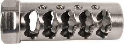 American Precision Arms Gen 4 Fat Bastard Self Timing Brake, 30 Cal, 5/8 in. x 24 Thread, 3.30 in. OAL, 1.10 in.D, Stainless