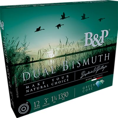 B&P Ammunition 12-Gauge Dual Bismuth Non-Toxic 3/4-Shot Shotgun Shells, 3 in., 1-1/4 oz., 10 Rounds