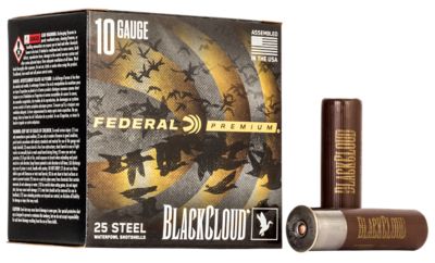Federal 10-Gauge Black Cloud FS BB-Shot Shotgun Shells, 3.5 in., 1-5/8 oz., 25 Rounds