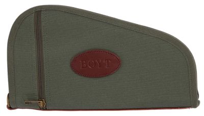 Boyt Harness 14 in. Handgun Heart-Shaped Canvas Pistol Rug, OD Green