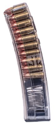 ETS Group 20 Round 9mm Luger Rifle Magazine for H&K MP5/SP5K/MP5K/94/SP89, Clear, Detachable