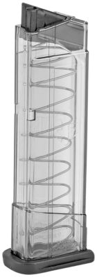 ETS Group 9 Round 9mm Luger Pistol Magazine for S&W M&P Shield, Clear, Detachable