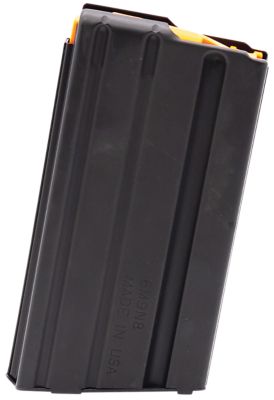 DuraMag SS 20 Round 223 Rem/300 Blackout/5.56x45mm NATO Magazine for AR-15, Black w/Orange Follower