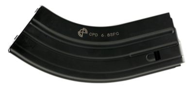 DuraMag SS 28 Round 22 Nosler/6.8 SPC Magazine for AR-15, Black w/ Gray Follower, Detachable