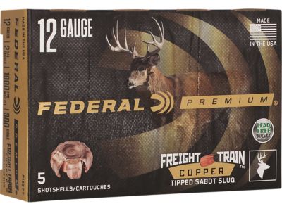 Federal 12-Gauge Premium Freight Train Shotgun Slugs, 2.75 in., 5 Rounds