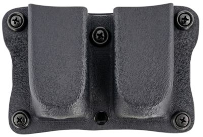 Desantis Gunhide Quantico Double Mag Pouch for Glock 17 or 19 Magazines, OWB, Belt Clip, Belts Up To 1.50 in. Wide, Ambidextrous