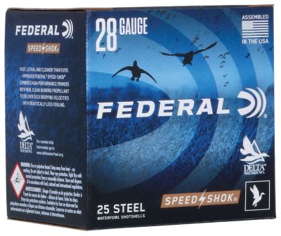 Federal 28-Gauge Speed-Shok Steel 6-Shot Shotgun Shells, 2.75 in., 5/8 oz., 25 Rounds