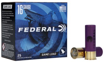 Federal 16-Gauge Game-Shok Upland 6-Shot Shotgun Shells, 2.75 in., 1 oz., 25 Rounds