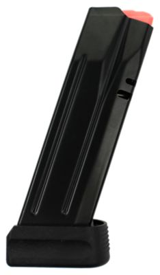 CZ 17 Round 9mm Luger Magazine for CZ P-07/CZ P-10C, Black, Steel