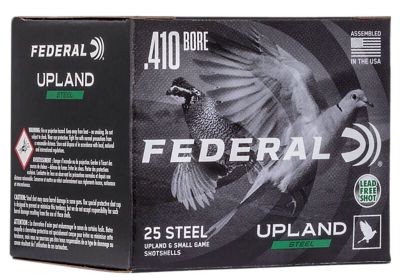 Federal .410-Bore Upland Steel Field and Range 6-Shot Shotgun Shells, 3 in., 3/8 oz., 25 Rounds