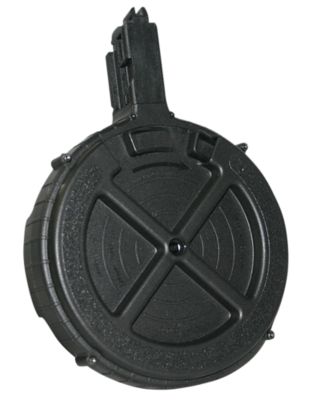 GSG German Sports Guns 110 Round 22 LR Rotary Magazine for GSG 16, Black, Polymer
