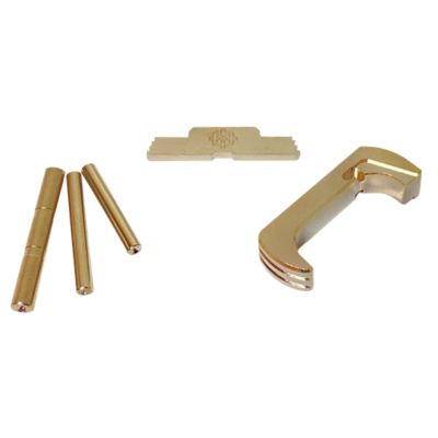 Cross Armory 3 Piece Kit for Glock 26 Gen5/34 Gen5/17 Gen5/19 Gen5, Extended, Silver Anodized, Aluminum/Steel