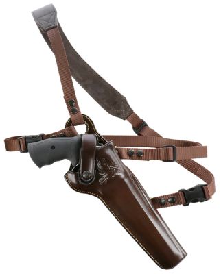 Galco Kodiak Chest Holster for Ruger Blackhawk 7.50 in., Freedom Arms 83 7.50 in., Right Hand, Havana Brown, Leather