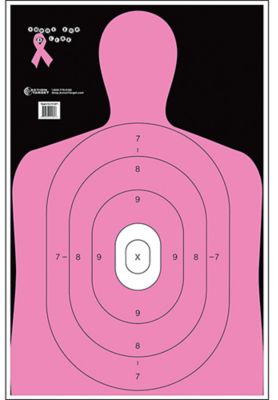 Action Target Qualification Shoot for the Cure Silhouette Paper Shooting Targets, 23 in. x 35 in., Pink, 100-Pack