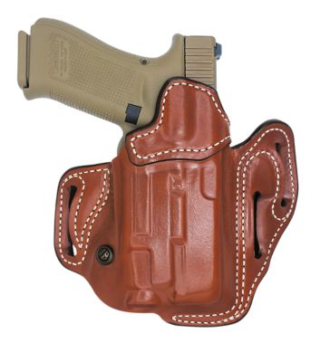 Desantis Gunhide Vengeance Scabbard OWB Holster for Glock 19/19x/19 Gen 5/23/32/45, Right Hand, Tan, Leather