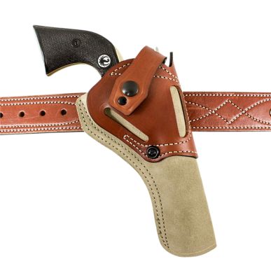 Desantis Gunhide Wild Hog OWB Holster for Heritage Rough Rider 6.50, Ambidextrous, Natural, Leather