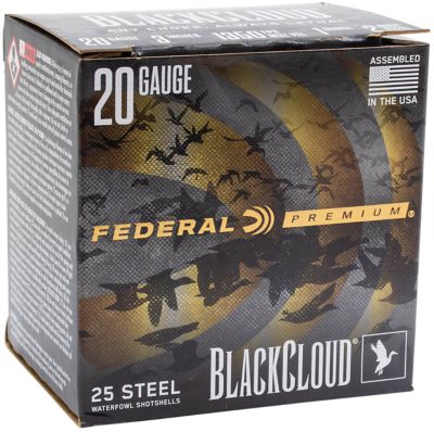 Federal 20-Gauge Premium Black Cloud Steel Shotgun Shells, 3 in., 1 oz., 25 Rounds, PWUX2092