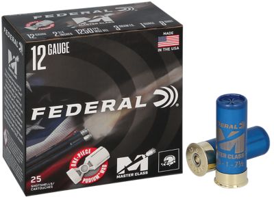 Federal 12-Gauge Master Class 8-Shot Shotgun Shells, 2.75 in., 1 oz., 25 Rounds, MC12H18
