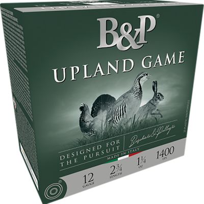 B&P Ammunition 12-Gauge Upland Game Classic 6-Shot Shotgun Shells, 2.5 in., 1 oz., 25 Rounds