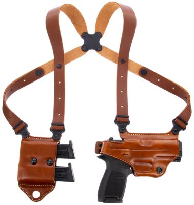 Galco Miami Classic II Shoulder Holster, Tan, Full Grain Leather