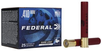 Federal .410-Bore Game-Shok High Brass 7.5-Shot Shotgun Shells, 2.5 in., 1/2 oz., 25 Rounds