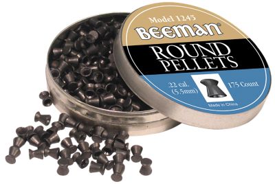 Beeman .22 Lead Round Pellets, 175 ct.