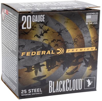 Federal 20-Gauge Premium Black Cloud Steel Shotgun Shells, 3 in., 1 oz., 25 Rounds, PWUX20924