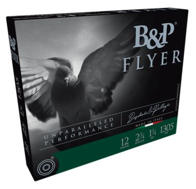 B&P Ammunition 12-Gauge Competition Flyer 8-Shot Shotgun Shells, 2.75 in., 1-1/4 oz., 10 Rounds