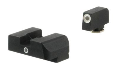 AmeriGlo i-Dot Sight Set for Glock, Green Tritium White Outline Front, Green Tritium Rear, GL5101