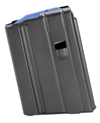 DuraMag SS 10 Round 6.5 Grendel/6mm ARC Magazine for AR-15, Black w/ Blue Follower, Detachable