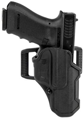 Blackhawk T-Series L2C Non-Light Bearing OWB Holster for Glock 43/43X/Kahr PM, Right Hand, Black, Polymer
