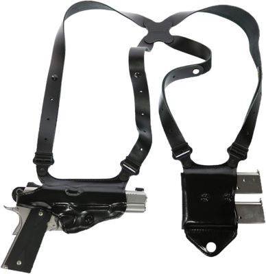 Galco Miami Classic II Shoulder Holster, Black, Full Grain Leather