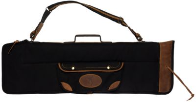 Browning 34.5 in. Shotgun FLEX Takedown Canvas/Leather Gun Case, Black