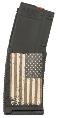 Black Rain 30 Round 223 Rem/5.56x45mm NATO Magazine for AR-15/M16/M4, American Flag Engraving