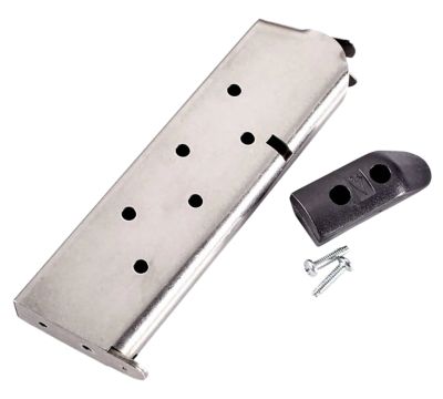 Chip McCormick Custom Classic 8 Round 45 ACP Magazine for 1911 Government, Stainless/Black