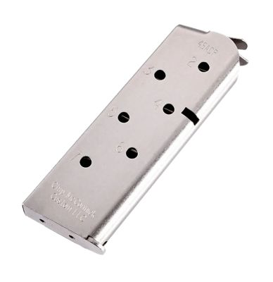 Chip McCormick Custom 7 Round 45 ACP Magazine for 1911 Officer, Match Grade, Stainless Steel