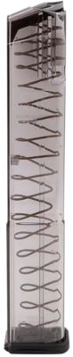 ETS Group 32 Round 9mm Luger Pistol Magazine for Glock 17/18/19/19X/26/34/45, Extended w/Gen2 Floor Plate, Clear, Polymer