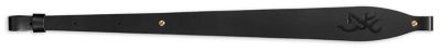 Browning Big Buckmark Leather Adjustable Rifle Sling, Black