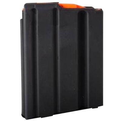 DuraMag SS 5 Round 223 Rem/300 Blackout/5.56x45mm NATO Magazine for AR-15, Black w/ Orange Follower, Detachable
