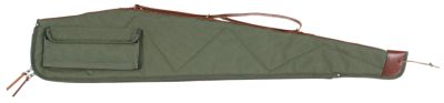 Bob Allen 48 in. Rifle Canvas Gun Case with Leather Sling, Green